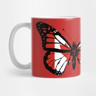 Canada Monarch Butterfly Flag of Canadians To Celebrate Canada Day (Support Team of Canada) Mug